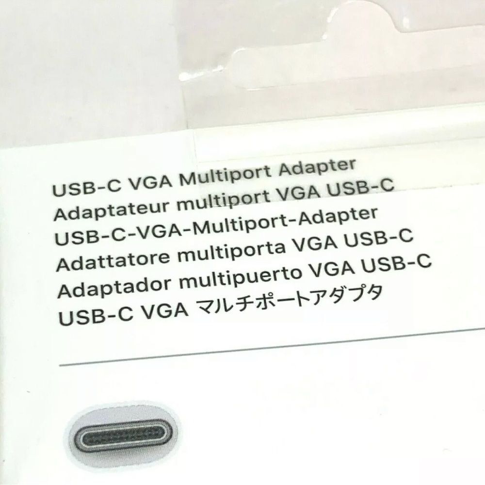 Apple USB-C VGA Multiport Adapter in White - AUTHENTIC + SEALED! - Picture 8 of 10